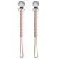 Pacifier Clip Baby Girls - MORIBOX Paci Clip Soothe Baby Binky Holder for Shower Birthday Gift 2 Pack