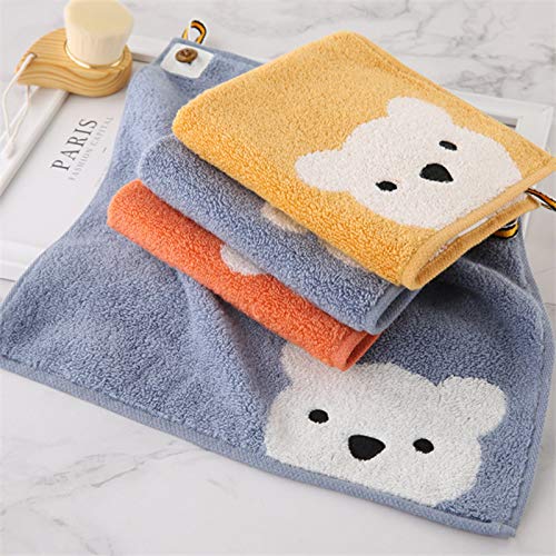 3 Pcs Premium Cotton Washcloths,Soft & Fluffy,Super Absorbent & No Lint Handkerchief For Children And Baby-11.8'X11.8'