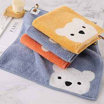 3 Pcs Premium Cotton Washcloths,Soft & Fluffy,Super Absorbent & No Lint Handkerchief For Children And Baby-11.8'X11.8'