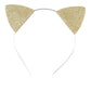 Zoonai Girls Glitter Cat Ears Headband Cute Hair Band Halloween Christmas Cosplay Party Costume