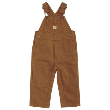 Carhartt Baby-Boys Infant Washed Duck Bib Overall, Brown, 3 Mo.