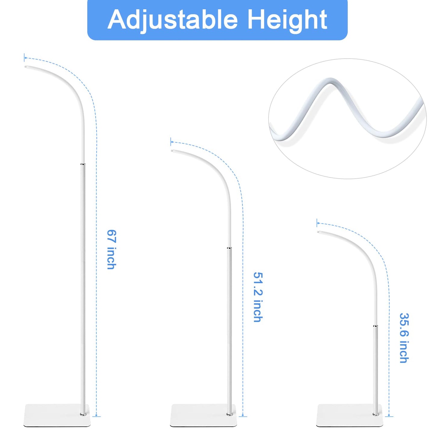 Bfytn Baby Monitor Floor Holder Stand Mount & Clamp For Baby Monitor Camera With 1/4 Screw Hole,Compatible With Nanit Pro Smart