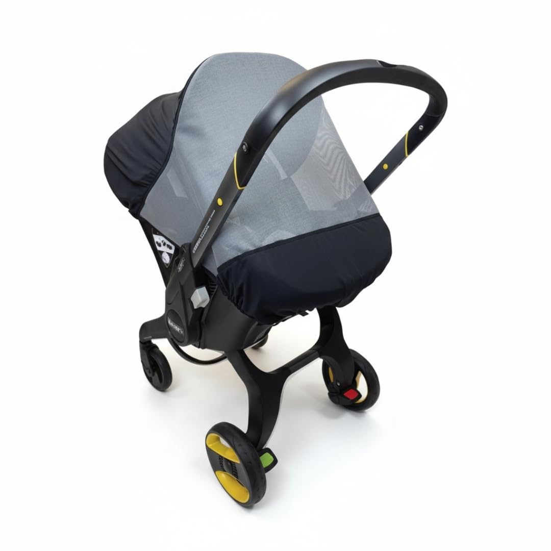 SASHAS Sunshade & Insect Cover Compatible with The Doona Infant Car Seat Stroller (Stroller not Included)