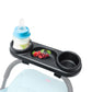 ROMIRUS Universal Stroller Snack Tray with Double Cup Holder, Upgraded Removable Super Clip for Bumper Bar of Stroller