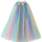Fkkfyy Girl Cape Cloak Dresses Coat Matching Princess Wedding Birthday Party Halloween Star Sequins Summer Cape Cloaks Costumes