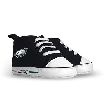 Baby Fanatic - NFL Baby Pre-Walkers Shoes Officially Licensed Philadelphia Eagles Football High Top Sneakers Soft Anti-Slip Sole