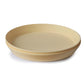 Mushie Round Dinnerware Plates For Kids | Made In Denmark, Set Of 2 (Daffodil)