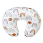 Ievolve Minky Nursing Pillow Cover Breast Feeding Pillow Cover Slipcover U Shape For Baby Boy Girl,Cover Only(Rainbowbear)