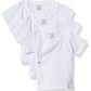Gerber Baby 3-Pack Short-Sleeve Side-Snap Shirt, White, 0-3 Months