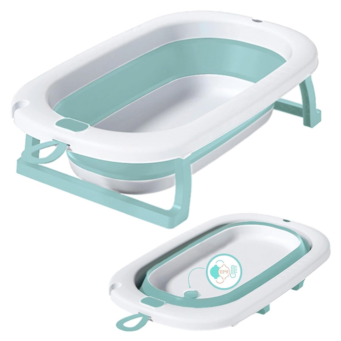 Lulyboo Collapsible Baby Bathtub - Lightweight Newborn Bathtub - Easy To Store Baby Tub For 0 To 12 Months - Foldable Toddler In