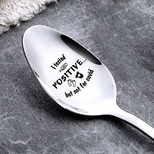 I Tested Positive But Not For Covid Pregnancy Announcement Spoon Cute Ways To Announce Baby Bump Surprise Reveal For Soon To Be