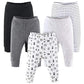 The Peanutshell Baby Pants Set, Newborn To 24 Month Sizes, Black, Grey, & Safari Animals (As1, Age, 18_Months)