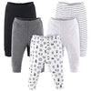 The Peanutshell Baby Pants Set, Newborn To 24 Month Sizes, Black, Grey, & Safari Animals (As1, Age, 18_Months)