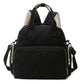 Tristan Home Quilted Diaper Bag Backpack - Insulated Bottle Pockets, Maternity Hospital Travel Bag for Moms (black)