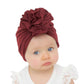 Insowni 8 Pack Solid Nursery Hospital Turban Hat Cap Beanie Bonnet With Big Flower For Baby Girls Toddlers Newborns Infants