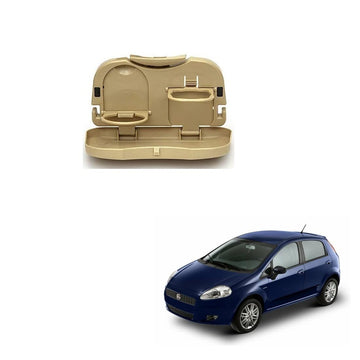 Stylish Foldable Compact Car Back Seat Tray for Food/Drinks/Cup/Bottle Holder Universal Pack of 1 Suitable for Fiat Punto