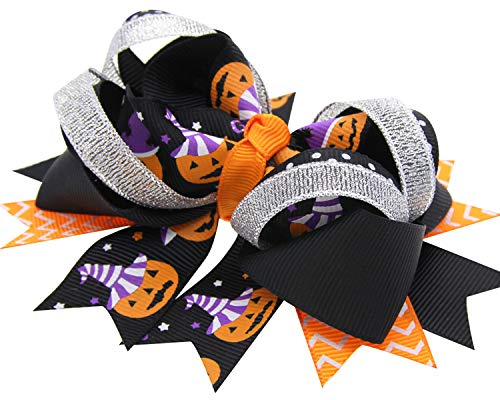 Love Sweety Baby Rose Halloween Headband Infant Pumpkin Hairband Bow Hair Clips (Clip Pumpkin)