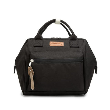 Baby Diaper Bag Backpack Convertible Mini Smart Tote Bag Stroller Organizer Nappy Backpack for Outdoor, Black, Small, Diaper Bag