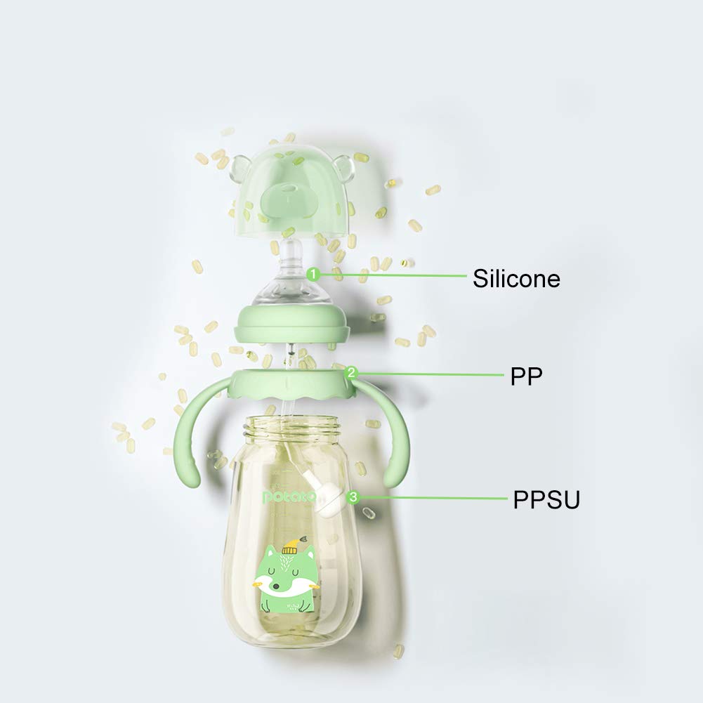 Potato Baby Bottles Ppsu Baby Feeding Bottle 10 Oz Anti-Colic Bottles With Silicone Nipples Breastfeeding Bottles For Babies & T