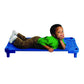 Childrens Factory Value Line Unassembled Toddler Cots, Set of 4, Blue, AFB5757, Classroom, Preschool and Daycare Nap Cots, Port