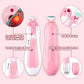 Baby Nail Trimmer Electric-12 in 1 Baby Nail Clippers Safe Baby Nail File Kit with a Nail Clipper, Scissor, Tweezers, and Nail F