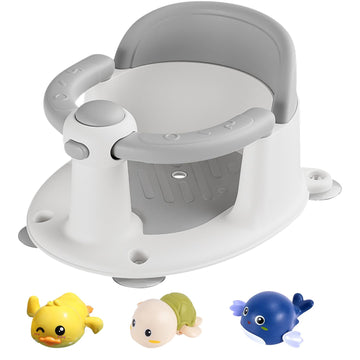 Baby Bath Seat for Babies 6 Months & Up, Bath Seats for Babies Sitting Up, Non-Slip Toddler Bath Seat, Baby Bathtub Seat with Su
