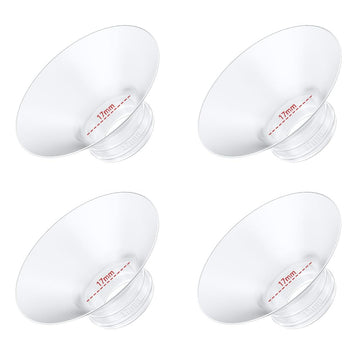4PC Flange Insert 17mm Compatible with Momcozy M5/M6/M9/S12 Pro/V1 Pro/V1 Pro Breast Pump, Fit for Eufy/Elvie/Medela/Spectra/Lan