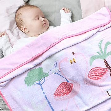 MOM CARE Fleece Winter Blanket for Newborn Baby Soft Warm Fluffy Cozy Single Layered Pack of 1 Pink
