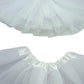 Bgfks 5 Layered Toddlers Tulle Tutu Skirt For Girls With Headband For Baby Girl 0 To 36 Months (White, L,24-36 Months)