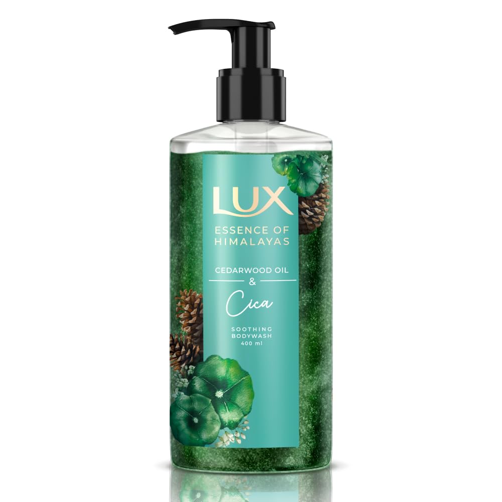 Lux Essence Of Himalayas | Cedarwood Oil & Cica|100% Natural Himalayan Oil | Soothing Body Wash 400 Ml