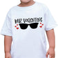 Toddler Boy Valentine'S Day T Shirt Cute Lover Boy Shirt Kids Funny Letter Print Valentine'S Day Shirts Tops (5-6T, White2)