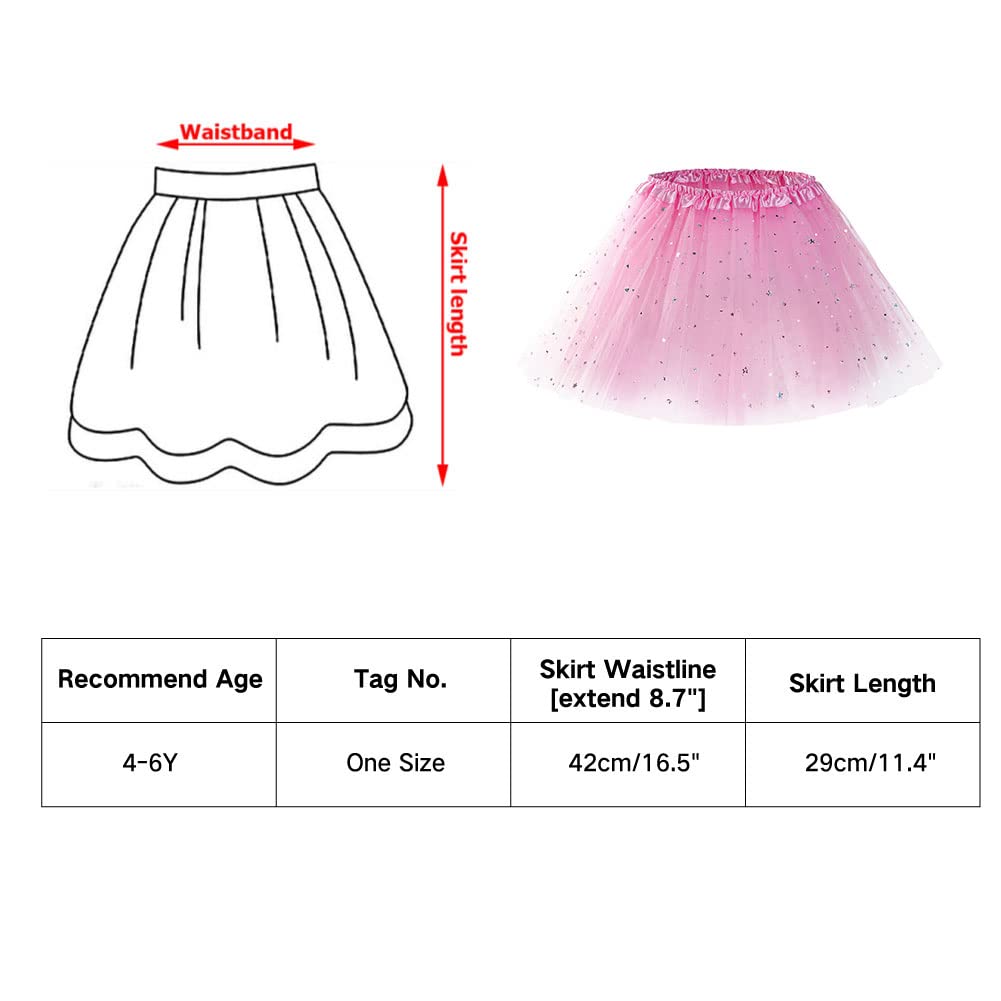 Tfjh E Little Girls Tutu Skirts Cosplay Party Dress Ballet Dance Costume Halloween Clothes, Snowflakepink