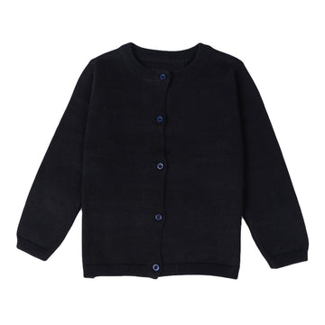 Baby Boys Girls Button-Down Cardigan Toddler Cotton Knit Sweater Black 100
