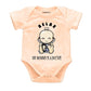 Knitroot Doctor Special, Relax My Mummy Is A Doctor, Onesies, Unisex Baby Kids Half Sleeve Cotton Lycra Peach Romper, Sleepsuit,