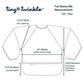 Tiny Twinkle Mess Proof Baby Bib, 2 Pack Long Sleeve Bib Outfit, Waterproof Bibs For Toddlers, Machine Washable, Tug Proof (Rose