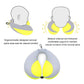 Moob Kids Travel Pillow For Car Seat Kids U-Shape Travel Neck Pillow Support Children Stroller Pillow Grey Yellow