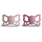 Frigg Butterfly Anatomical Silkysoft Silicone Baby Pacifier | Made In Denmark | Bpa-Free (Blush/Cedar, 6-18 Months)
