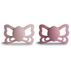 Frigg Butterfly Anatomical Silkysoft Silicone Baby Pacifier | Made In Denmark | Bpa-Free (Blush/Cedar, 6-18 Months)