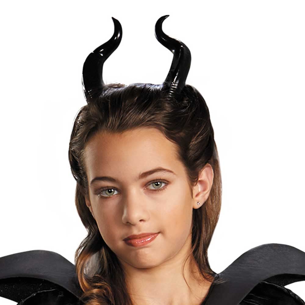 Disney Maleficent Movie Christening Black Gown Girls Deluxe Costume, Large/10-12