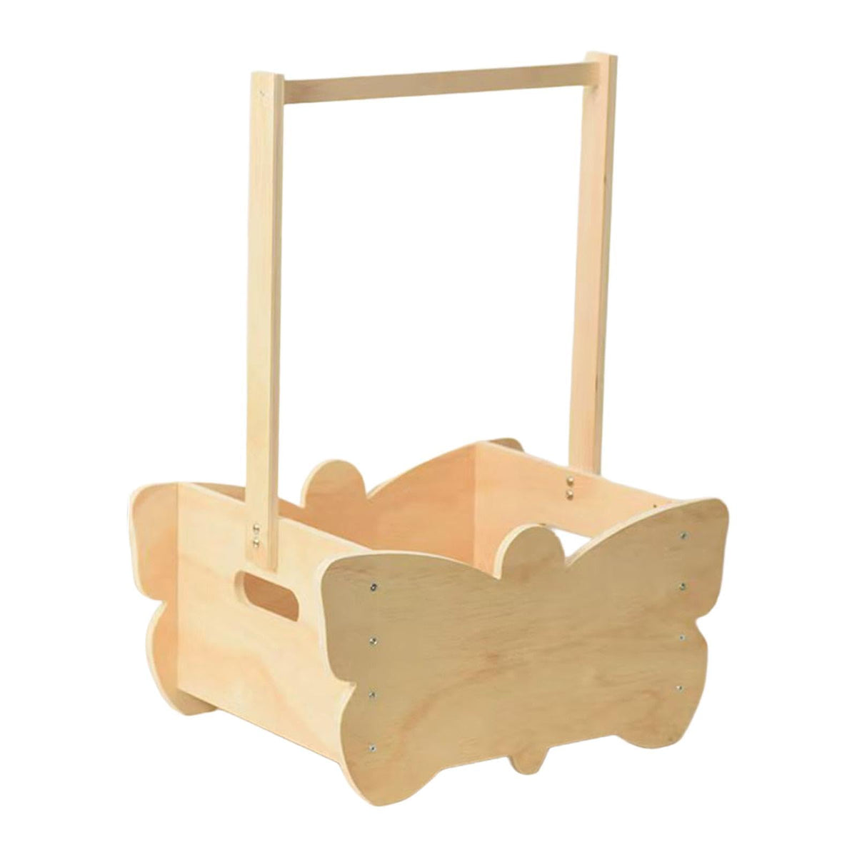 HEAVENGLOW Wooden Crate Closet Welcome Box Party with Handle Storage Basket|Baby|Nursery D?Co|Boxes & Storage