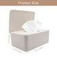 Diaper Wipes Dispenser Baby Wipes Case,Abnaok Baby Wipe Holder Keeps Wipes Fresh,Non-Slip, Easy Open & Close Wipe Container
