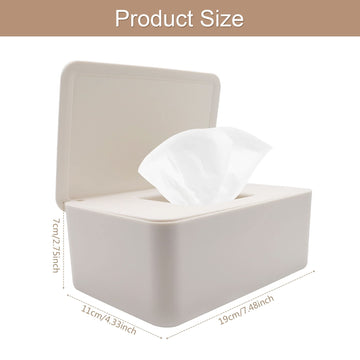 Diaper Wipes Dispenser Baby Wipes Case,Abnaok Baby Wipe Holder Keeps Wipes Fresh,Non-Slip, Easy Open & Close Wipe Container
