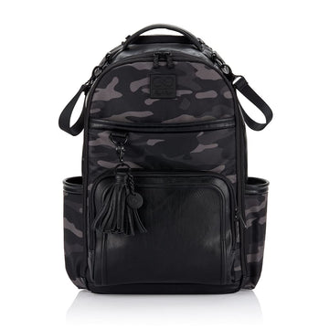 Itzy Ritzy Chelsea + Cole Diaper Bag Backpack - Large Capacity Boss Backpack Diaper Bag; Includes Changing Pad, Stroller Clips a