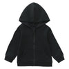 Romperinbox Unisex Solid Baby Sweatshirts Hoodies, Lightweight Full Zip-Up Jackets Coat 0-24 Months (Black, 0-3 Months)