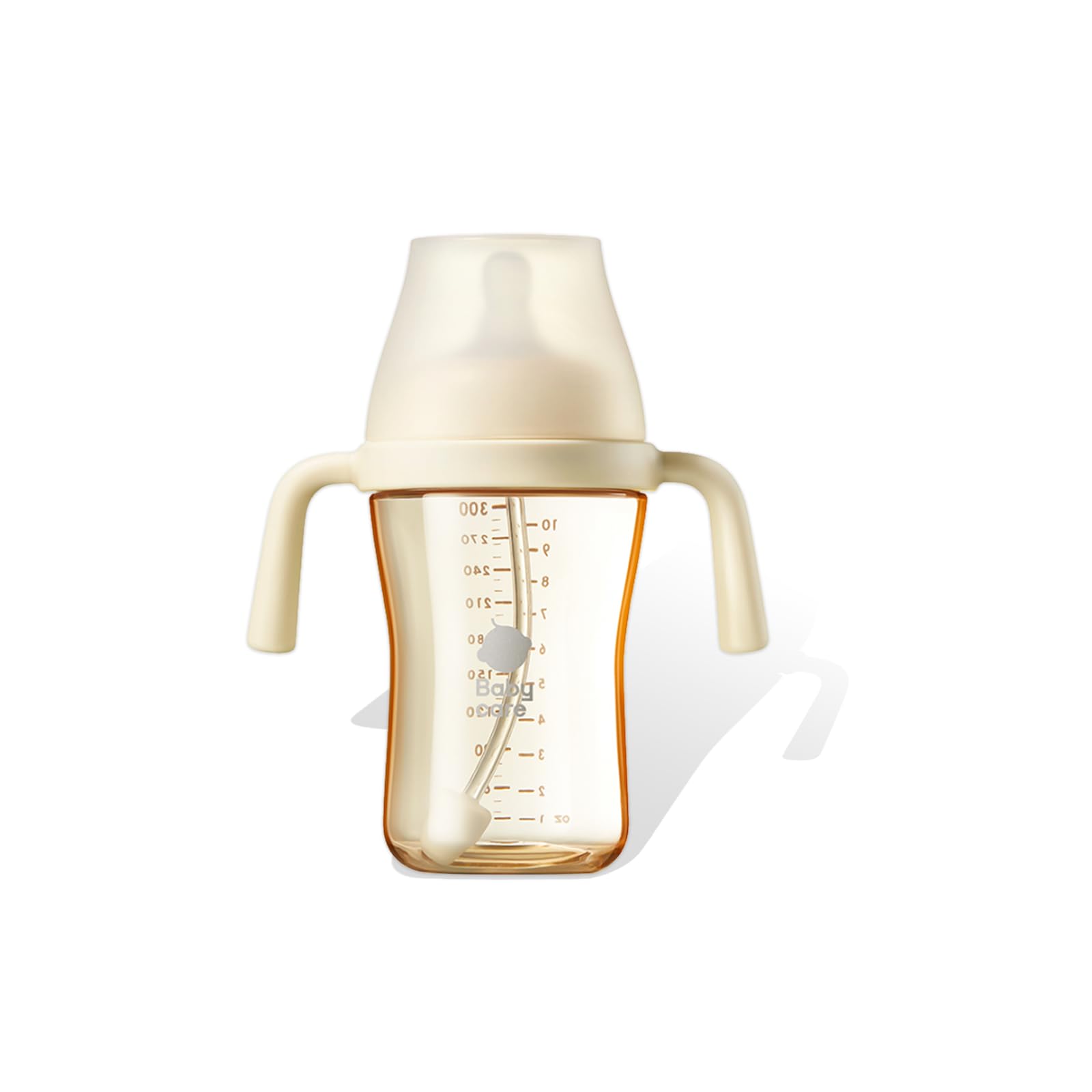 bc babycare Weighted Sippy Cup Spill Proof Toddlers Transition Cups with Nipples & Handles Learner for 6+ Month Baby Straw Cup A