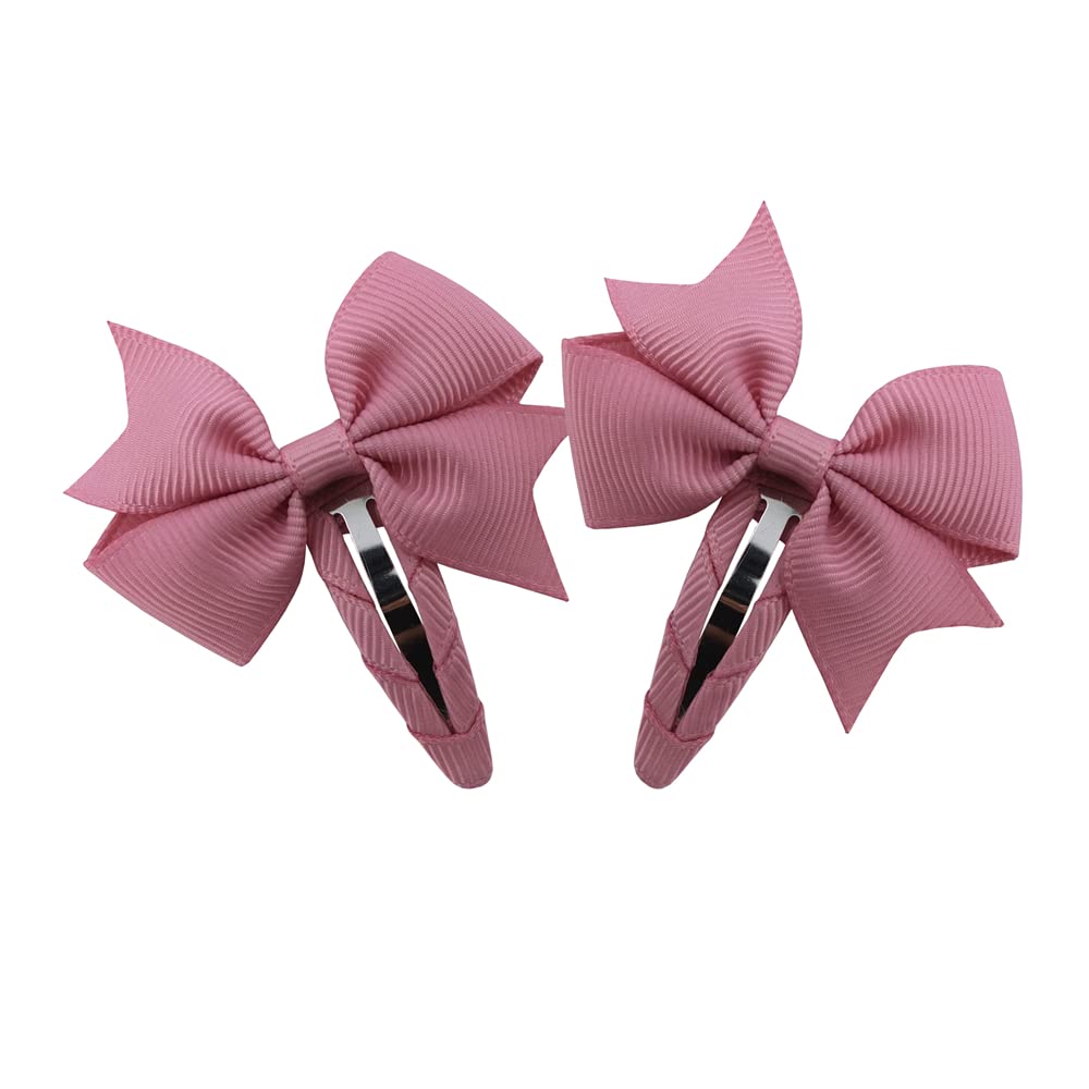 Baily 48 Pcs Tiny Pinwheel Bow Hair Snap Clips For Baby Toddler Littlle Girls Fine Hair Pins In Fringe Bangs (Pinwheel Snap Clip