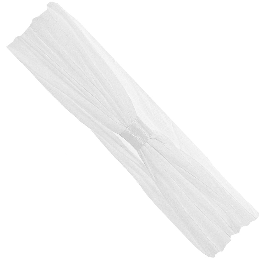 Wee Ones Baby Girls' Add-A-Bow Soft Stretch Nylon Baby Band, White, 0-6 Months