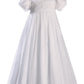 Little Things Mean A Lot Helena Cotton Christening Gown Size - 6 Months White