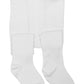 Bear Mum Baby Girls' Seamless Organic Cotton Tights White 0-6Month