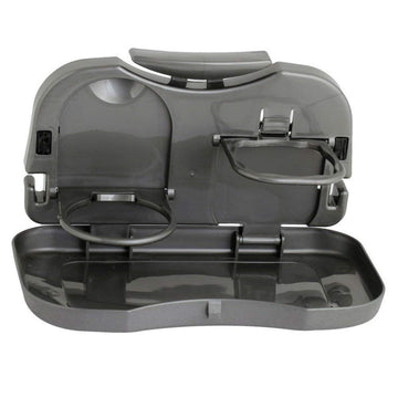 AUTONEST Car Meal Plate & Cup Holder Tray/Car Backseat Food Tray with Bottle Cup Holder/Travel Dining Tray (Black) for Maruti Al
